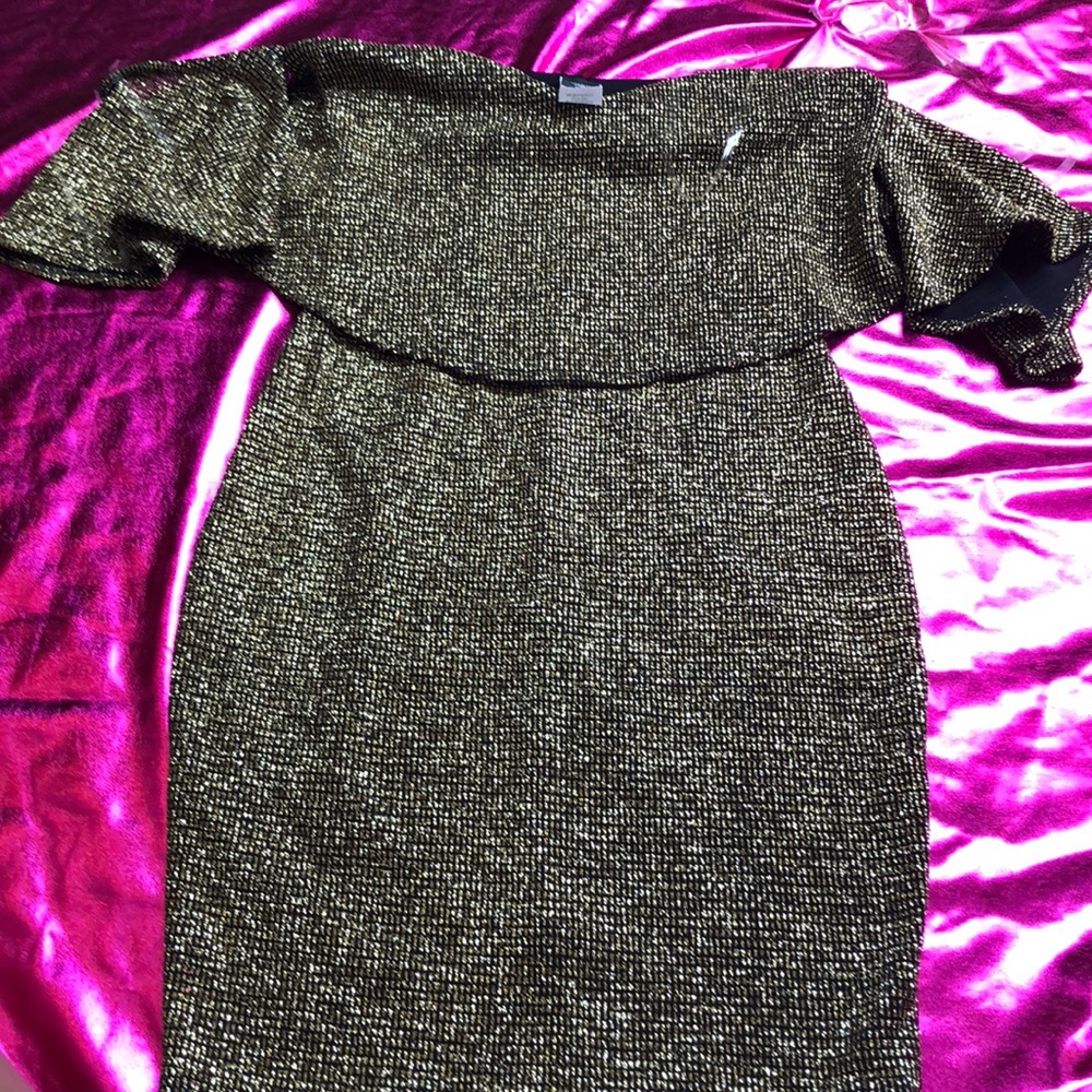 Gold Glitter Dress